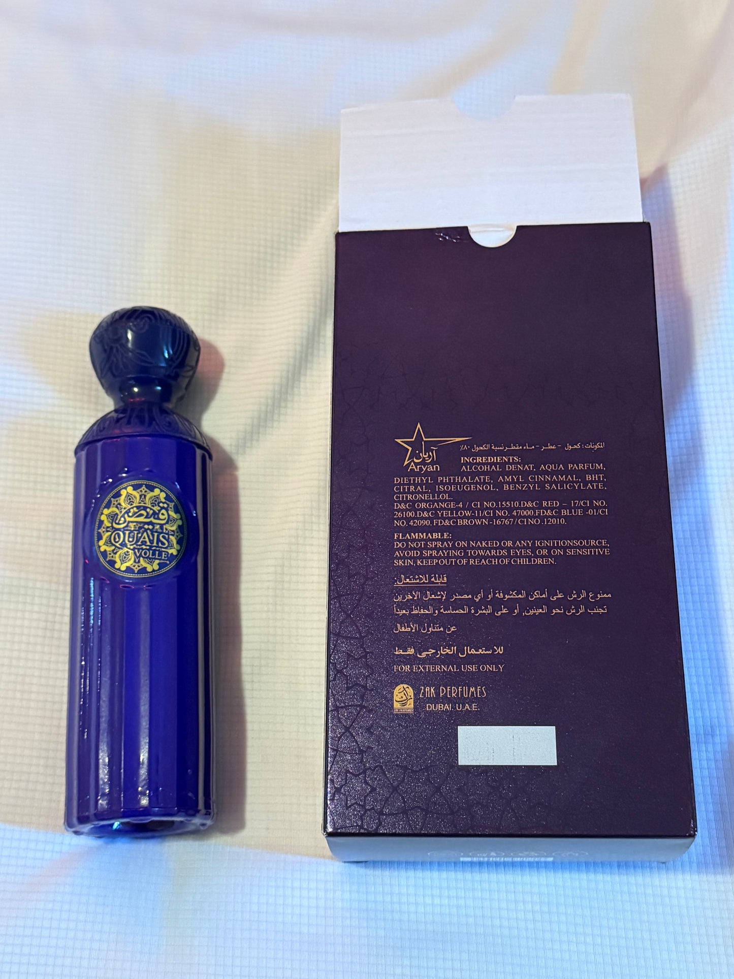 QUAIS VOLLE by ARYAN – Eau de Parfum